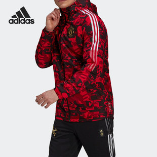 Adidas/阿迪达斯正品新年款男子冬季曼联足球运动棉服外套GK9446