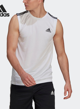 Adidas/阿迪达斯正品 M 3S TK男子无袖训练运动背心GM2158