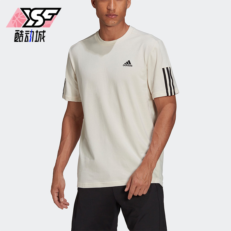 Adidas/阿迪达斯正品男子短袖潮流时尚休闲舒适透气运动T恤HD4324