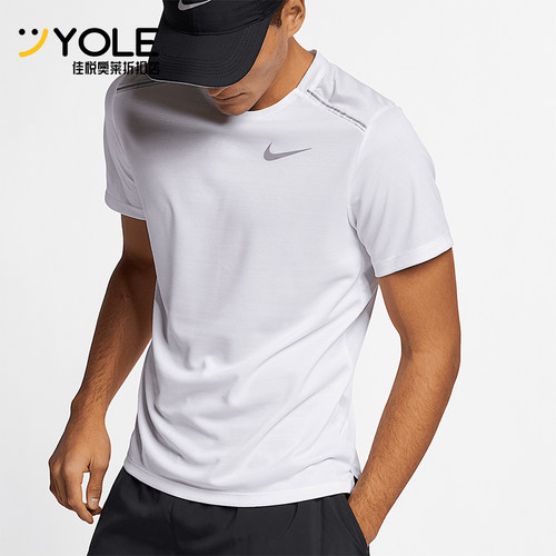 Nike/耐克正品夏季新款男士运动跑步透气训练短袖AJ7566-100