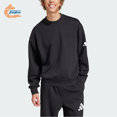 Adidas/阿迪达斯正品2025冬季款男士日常圆领套头耐穿卫衣JF3542