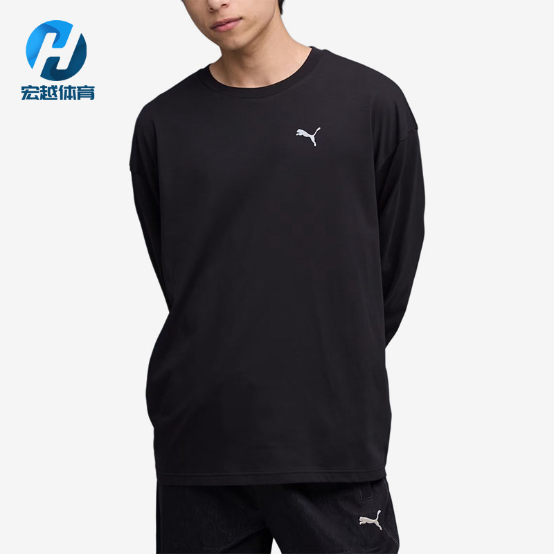 Puma/彪马正品NEKO-san宽松圆领长袖T恤经典黑色运动鞋635050-01