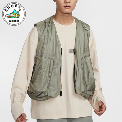 Nike/耐克正品新款男士时尚潮流复古休闲梭织运动马甲HM4263-320