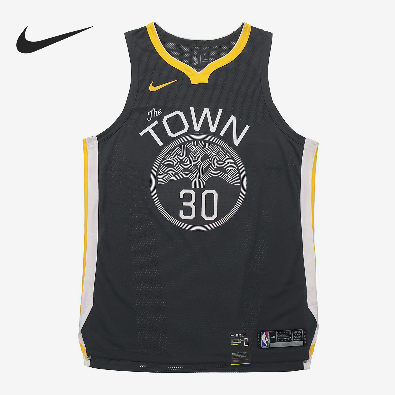 Nike/耐克正品金州勇士队男子篮球运动30号球衣863152-060