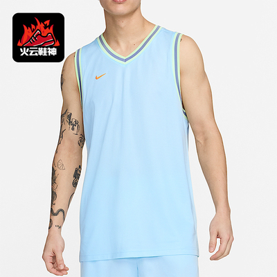 Nike/耐克正品Dri-FIT男士轻盈休闲篮球凉爽背心T恤FQ3708-474