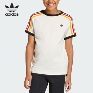 Adidas/阿迪达斯正品三叶草3STRIPEST-SHIRT经典短袖T恤KQ8369