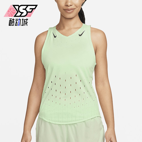 Nike/耐克正品Dri-FIT女士耐穿跑步V领运动透气背心FN2504-376