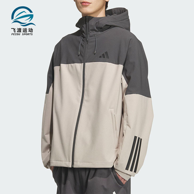 Adidas/阿迪达斯正品V SFT SHELL JK2男女连帽拼接宽松外套KF5231