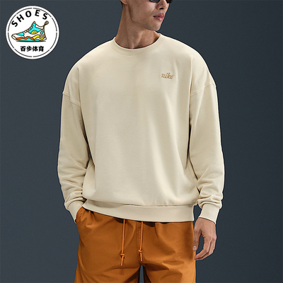 Nike/耐克正品2025春季男士圆领针织宽松套头休闲卫衣IB8360-229