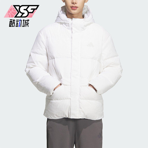 Adidas/阿迪达斯正品V DOWN JKT男女连帽保暖运动羽绒服KQ5520