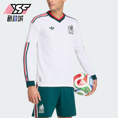 Adidas/阿迪达斯正品三叶草男士透气训练足球球衣长袖T恤JZ2769