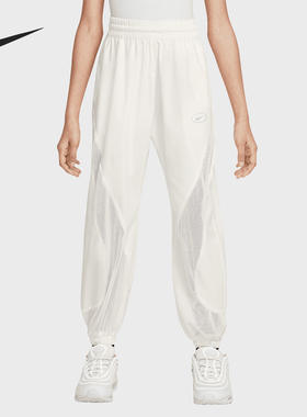 Nike/耐克正品新款2025大童宽松透气网眼拼接运动长裤HF8198-134