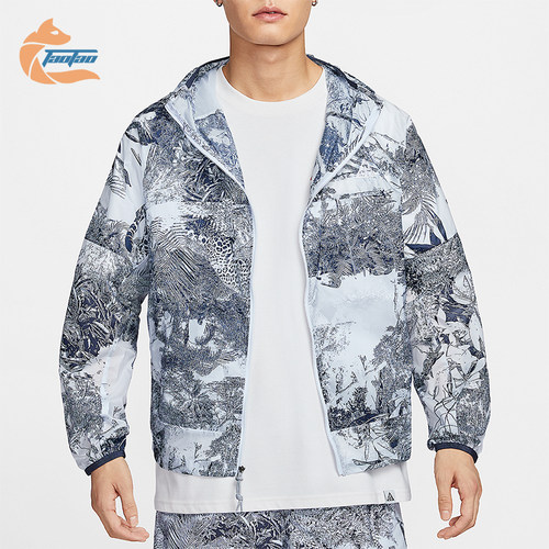 Nike/耐克正品Cinder Cone男士宽松拉链时尚印花外套HJ2886-085