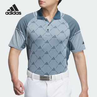 HZ6073 Adidas 阿迪达斯正品 新款 男子休闲高尔夫运动POLO衫