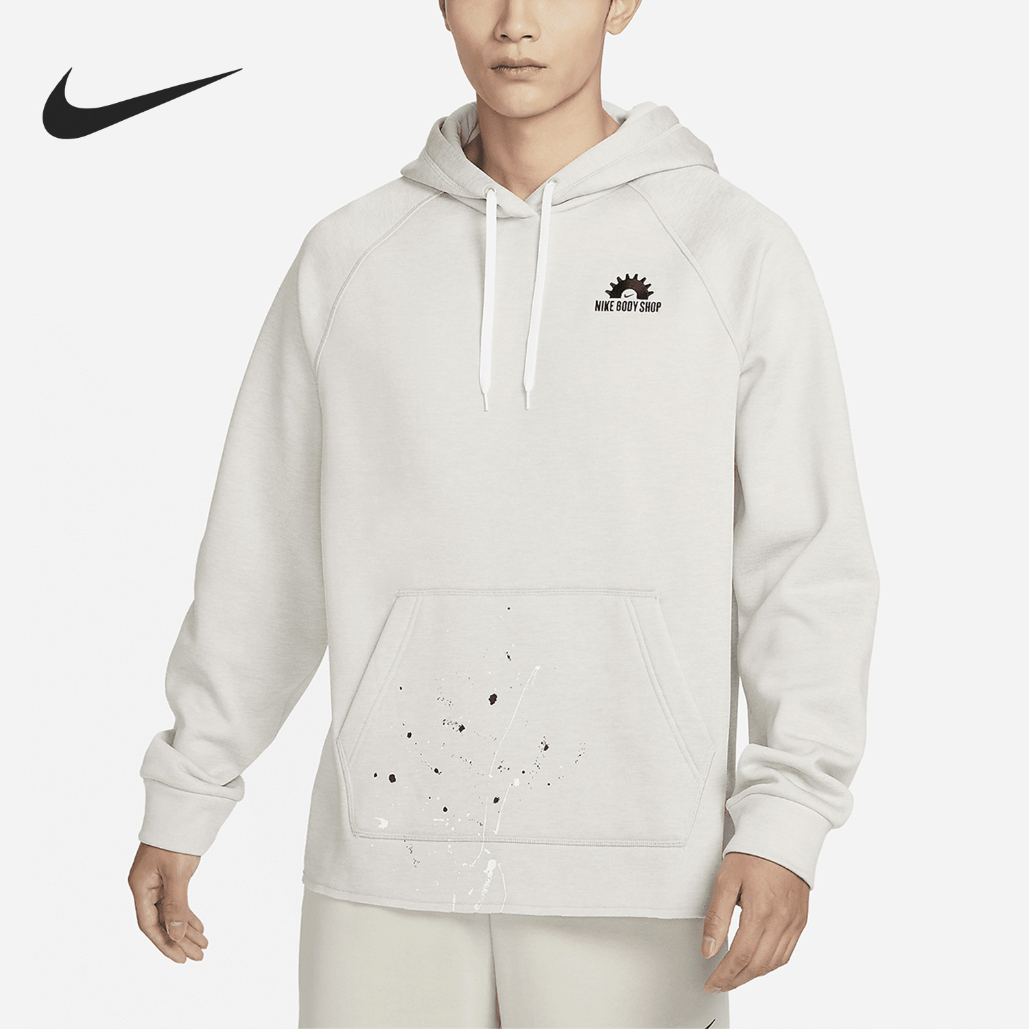 Nike/耐克正品春季新款男子休闲加绒保暖套头卫衣DV9907-012