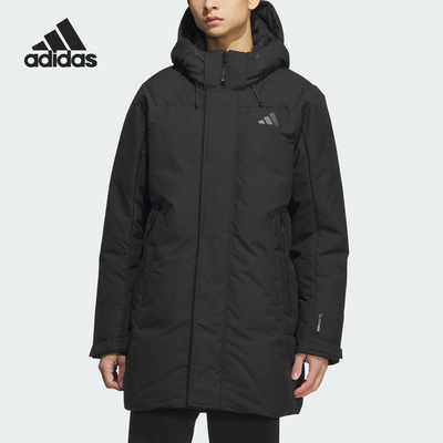 Adidas/阿迪达斯正品2025秋季款男士休闲连帽保暖羽绒服KC2512
