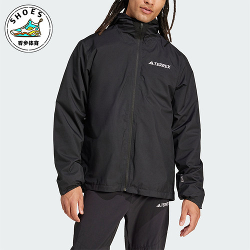 阿迪达斯男士户外运动梭织外套