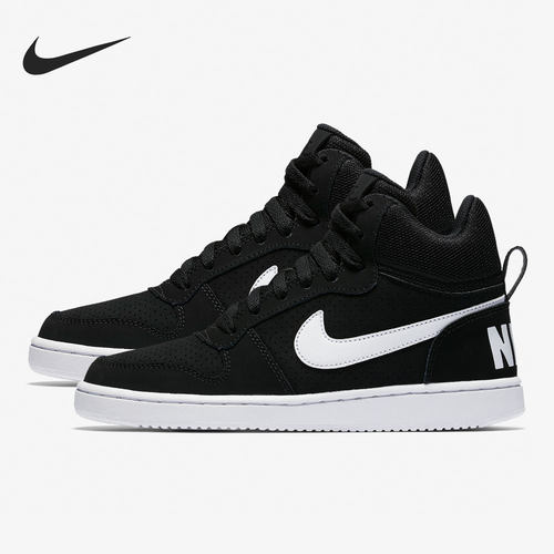 Nike/耐克正品COURT BOROUGH女子运动休闲高帮板鞋844906-010