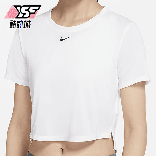 Nike/耐克正品夏季女士柔软圆领短款简约运动短袖T恤DD4955-100