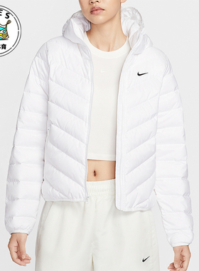 Nike/耐克正品冬季女士运动保暖轻质连帽夹克羽绒服HV5106-100