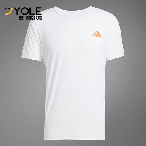 Adidas/阿迪达斯正品经典男士经典跑步健身运动修身圆领T恤JD4200
