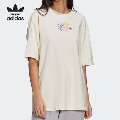 Adidas/阿迪达斯正品三叶草女子休闲运动舒适短袖T恤 GP3497