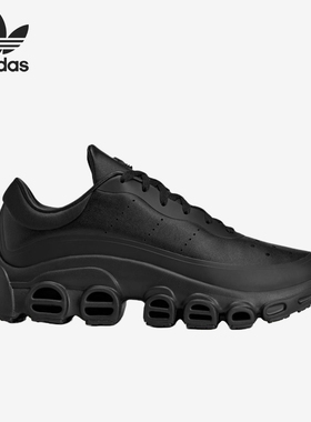 Adidas/阿迪达斯正品三叶草男女黑色网面鞋经典舒适跑步鞋KI9522