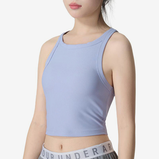 女士针织短款 新款 修身 训练运动无袖 539 背心1384008 安德玛正品