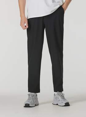 New Balance/NB正品2025新款男子梭织运动直筒长裤AMP43305-BK