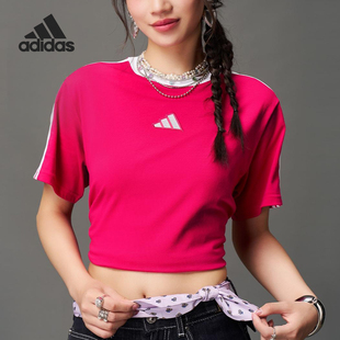 TEE女士宽松日常休闲短袖 Adidas 26夏S KC5440 阿迪达斯正品
