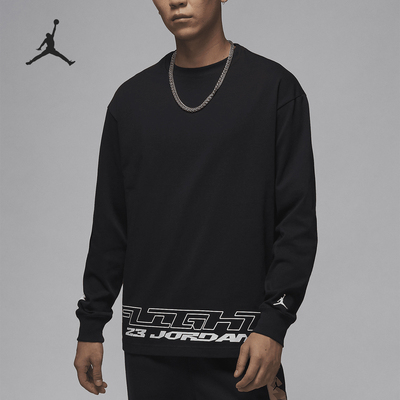 Nike/耐克正品JORDAN男士运动训练印花休闲长袖FZ1972-010