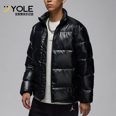 耐克男士亮面宽松保暖防风羽绒服
