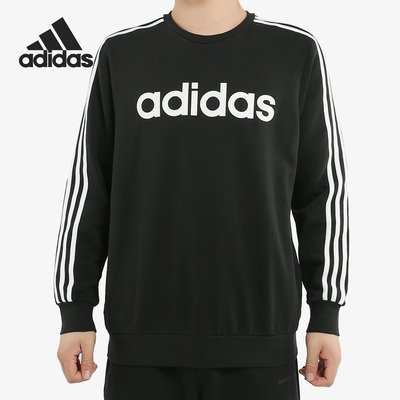 Adidas/阿迪达斯正品E 3S CREW FL男子保暖圆领卫衣DQ3084