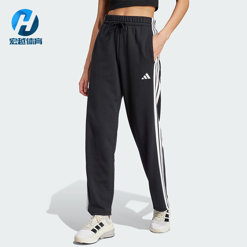 Adidas/阿迪达斯正品W 3S FT OH PT女士运动系带针织长裤JW7182