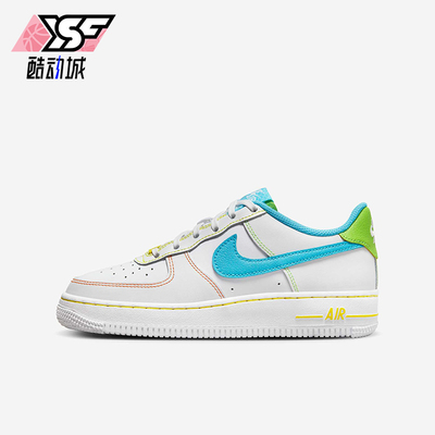 Nike/耐克正品Air Force 1 GS女子大童经典低帮板鞋FJ4614-100