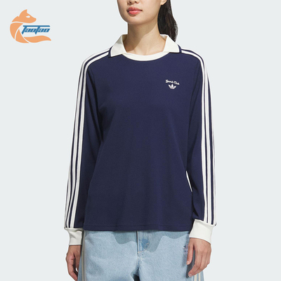 Adidas/阿迪达斯正品三叶草女士套头经典运动休闲POLO衫JM8012