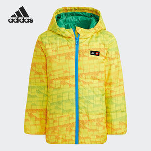 潮流保暖运动棉服 休闲小童时尚 HB6605 阿迪达斯正品 Adidas