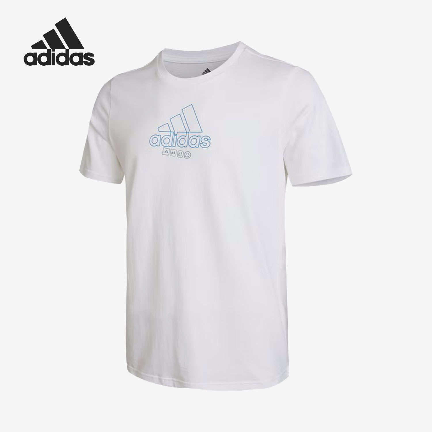 Adidas/阿迪达斯正品夏季新款男子背后印花运动短袖T恤IB9423