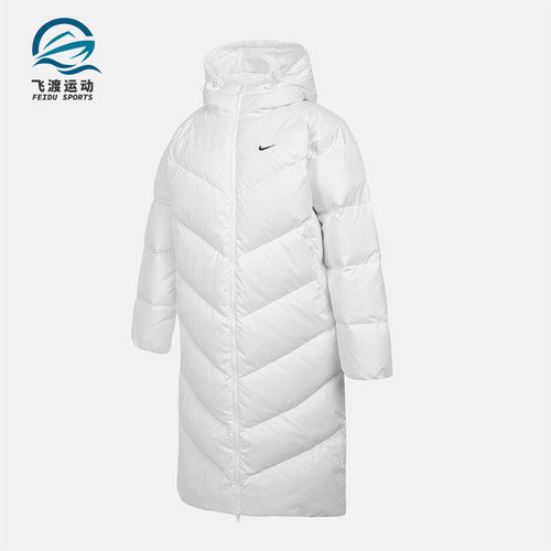 Nike/耐克正品2025冬季款女士日常连帽保暖耐穿羽绒服HV5237-100