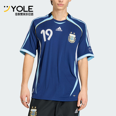 Adidas/阿迪达斯正品夏季男士透气复古足球球衣运动短袖T恤JN3709