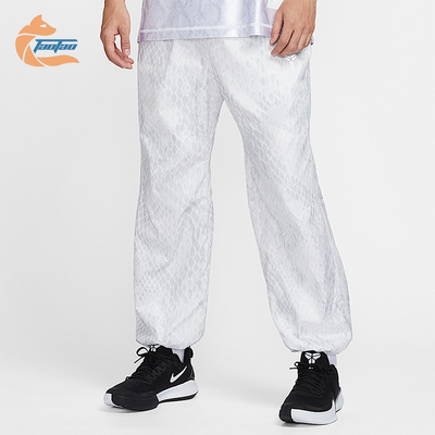 Nike/耐克正品2025 Kobe 男士耐穿蛇纹梭织束脚长裤IB2707-100