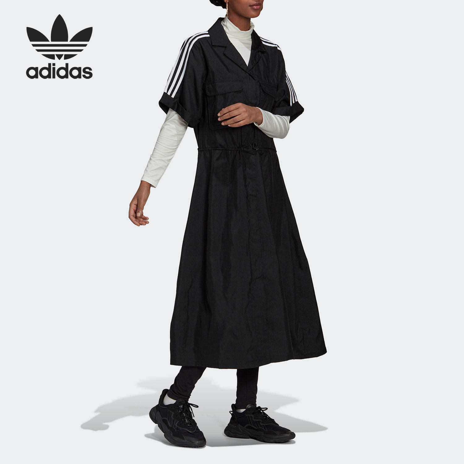 Adidas/阿迪达斯正品 DRESS 女子舒适宽松运动连衣裙 H15785