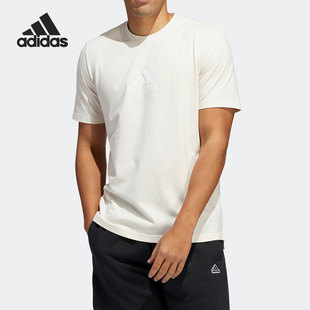 夏季 训练后背印花透气运动男子T恤HE2315 阿迪达斯正品 Adidas