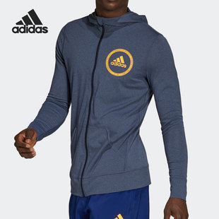 游泳运动男子连帽拉链外套 Adidas 新款 当季 GT5054 阿迪达斯正品