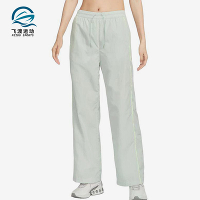 Nike/耐克正品2025夏季款女士阔腿梭织宽松直筒长裤FV7656-034