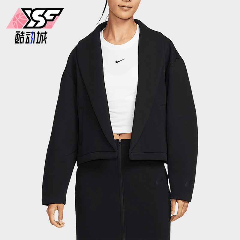 Nike/耐克正品Oversize女士翻领开衫宽松保暖外套HJ0970-010