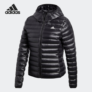 新款 当季 女子休闲连帽轻薄运动羽绒服BQ1973 阿迪达斯正品 Adidas
