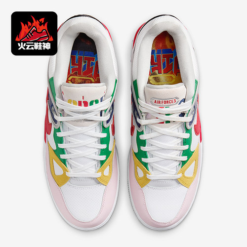 Nike/耐克正品Air Force 3男士休闲运动耐磨拼接板鞋FQ7012-100