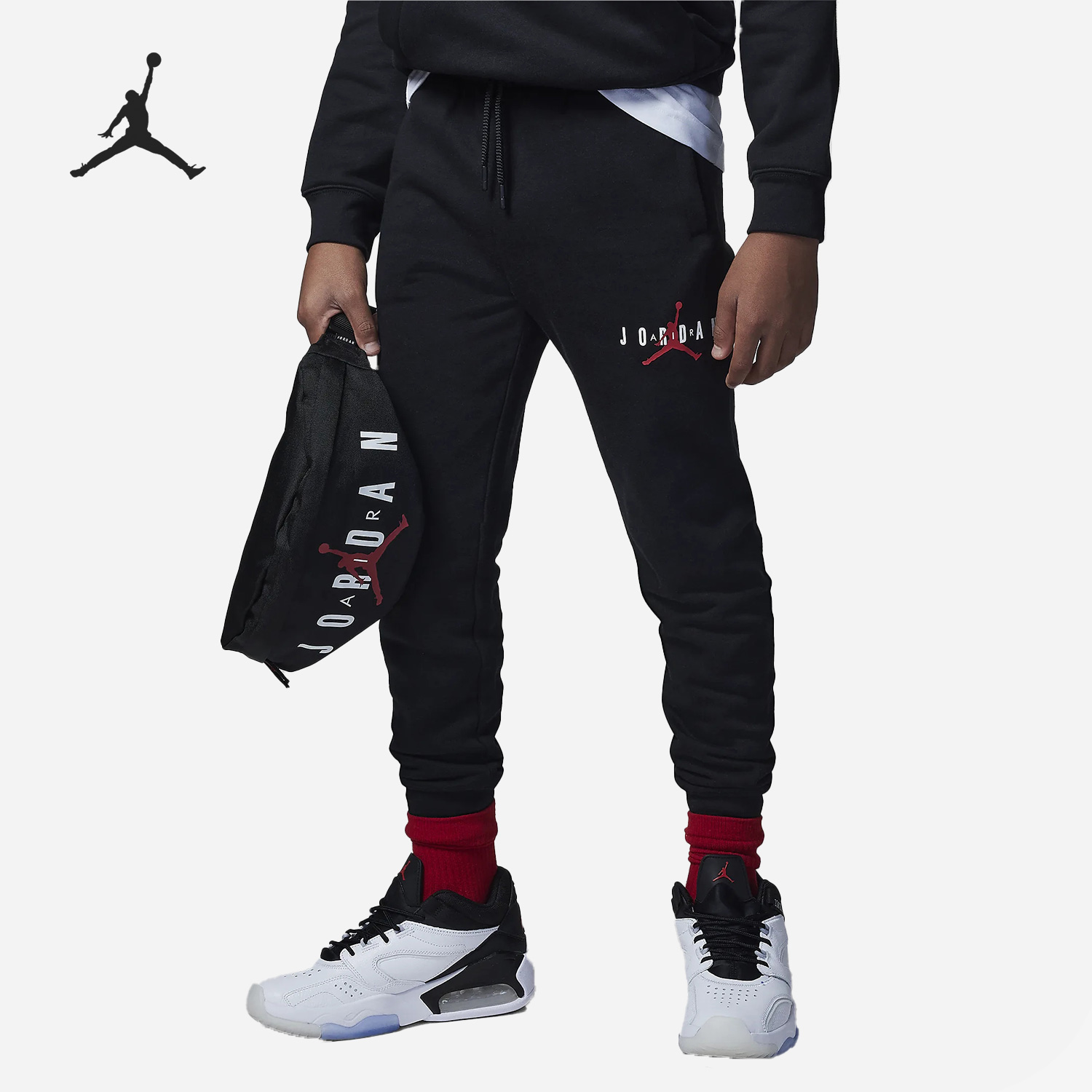 Nike/耐克正品Air Jordan大童加绒休闲运动长裤FB9354-010