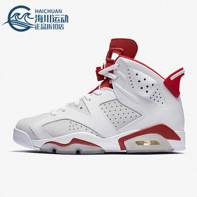 Nike/耐克正品AIR JORDAN 6 男士高帮篮球运动鞋384664-113